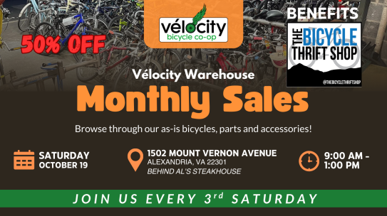 Half off and Benefit for Asheville at our October As-is Bike sale!