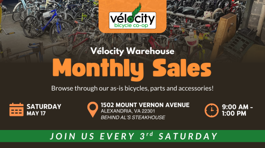 May Warehouse Sale Saturday 5/17 9:00 am to 1:00 pm